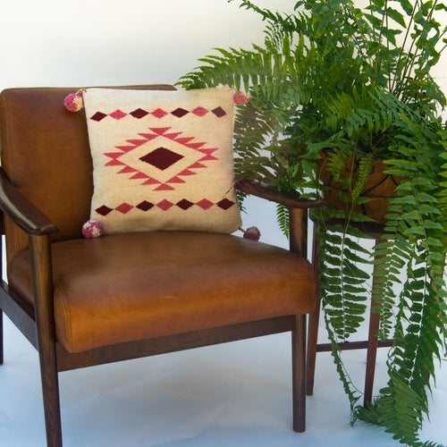 Coussin d'Artisanat Diamant Rose : Géométrie Sacrée